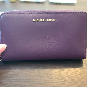 Michael Kors purple wallet